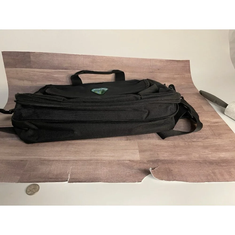 Vintage BLM Bureau of Land Management Bag Black Briefcase Laptop Carry-On